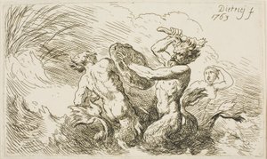 Battle of the Tritons by Christian Wilhelm Ernst Dietrich