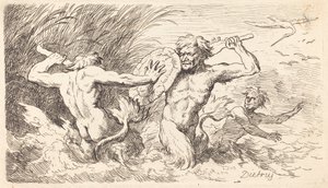 Battling Tritons by Christian Wilhelm Ernst Dietrich