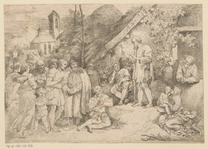 Saint James Preaching by Christian Wilhelm Ernst Dietrich