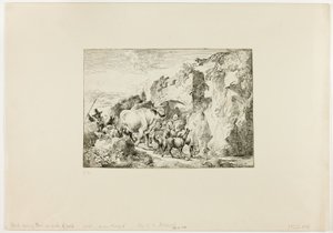 Herd Coming through an Arch of Rock