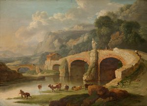 Italian Landscape by Christian Wilhelm Ernst Dietrich