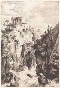 Temple of the Sibyl, Tivoli by Christian Wilhelm Ernst Dietrich