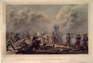 On the battlefield of Borodino before the village Semenovsky