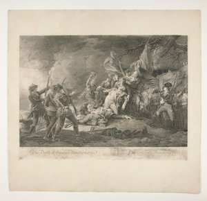 The Death of General Montgomery at Quebec by Christian Wilhelm Ketterlinus