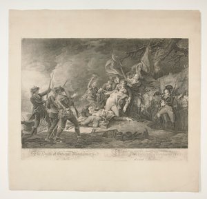 The Death of General Montgomery at Quebec by Christian Wilhelm Ketterlinus