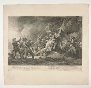 The Death of General Montgomery at Quebec by Christian Wilhelm Ketterlinus