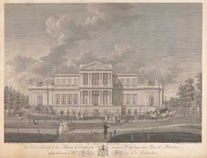 Welgelegen: View of the Facade of the Country House named Welgelegen in the Woods of Harlem, Belonging to Mr. Henry Hope of Amsterdam