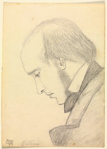 Portrait of William Michael Rossetti by Christina Georgina Rossetti