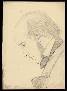 Portrait of William Michael Rossetti by Christina Georgina Rossetti