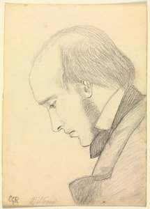 Portrait of William Michael Rossetti by Christina Georgina Rossetti