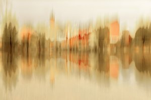 Blurred City Reflections