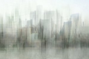 Misty City Skyline by Christina Sillen
