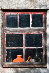 Rustic Red Window by Christina Sillen