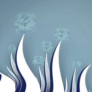 Serene Blue Blooms by Christina Sillen
