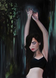 Dark Forest Woman by Christine Lindstrom