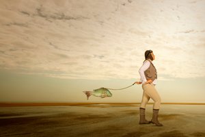 Aviator Leading Fish by Christine von Diepenbroek