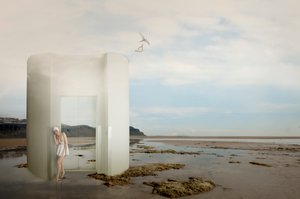 Dreamlike Coastal Bather