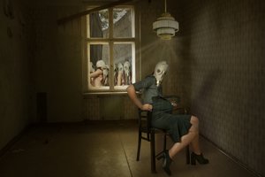 Eerie Gas Mask Woman by Christine von Diepenbroek