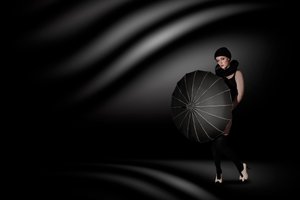 Elegant Woman Umbrella