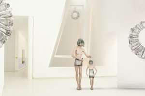 Futuristic Minimalist Figures
