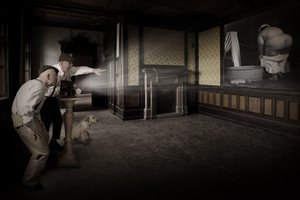 Men Watching Private Bath
