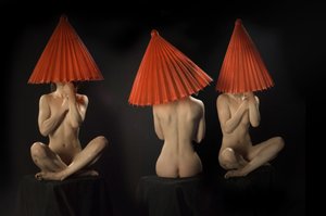 Mysterious Red Umbrellas
