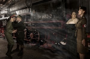 Period Drama Train Station by Christine von Diepenbroek