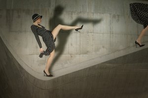 Polka Dot Fashion Pose