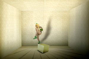 Surreal Green Watermelon Pose by Christine von Diepenbroek