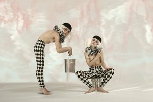 Surreal Harlequin Figures by Christine von Diepenbroek
