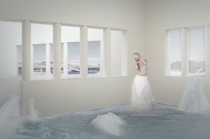 Woman in Arctic Room by Christine von Diepenbroek