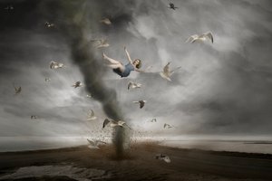 Woman In Tornado by Christine von Diepenbroek