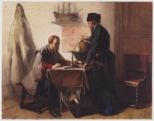 Jacob van Heemskerk and Willem Barendsz Plan Their Trip to the Arctic in 1594