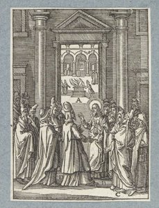 Debate with the Sadducees and Pharisees by Christoffel van Sichem (II)