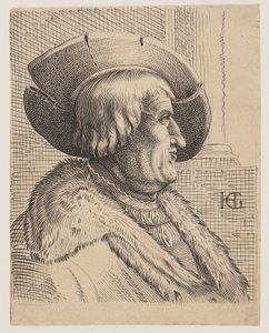 Fantasy Portrait of an Old Man in Profile