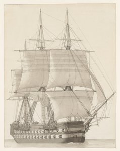 Vessel of the Russian Line by Christoffer Wilhelm Eckersberg