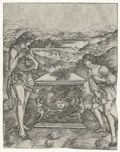 Cain and Abel Offering a Lamb on the Altar