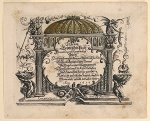Title Page, from New Grotesque Book by Christoph Jamnitzer