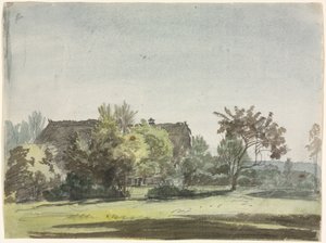 Farmhouse behind Trees (c. 1790)