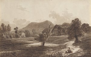 Lusatian Landscape with the Landeskrone Mountain