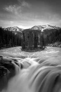 Majestic Mountain Waterfall
