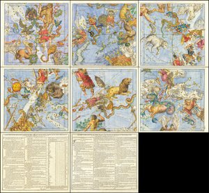 Description of the Celestial Globe in Six Flat Tables by Christoph Weigel the Elder