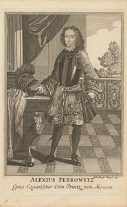 Portrait of Tsarevich Alexei Petrovich of Russia 1690-1718, 1710 by Christoph Wiegel