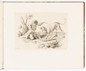 Plate 2, Le Corps de Chasse (The Hunting Horn), Monkey Antics or Different Actions of Human Life Represented by Monkeys