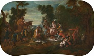 Singerie: The Picnic by Christophe Huet