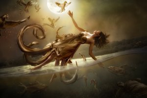Ethereal Moon Flight by Christophe Kiciak