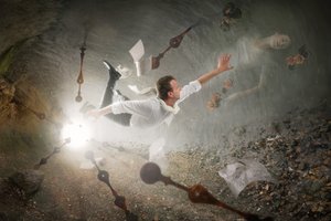 Falling Through Time by Christophe Kiciak