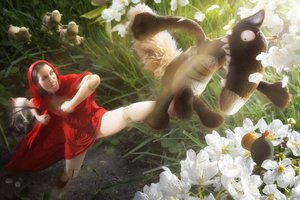 Little Red Kicks Wolf by Christophe Kiciak