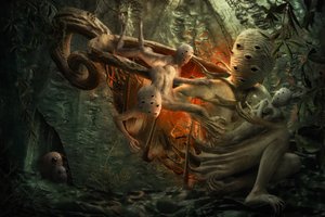 Primal Forest Spirits by Christophe Kiciak