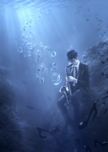 Underwater Jazz Man by Christophe Kiciak